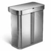 Simplehuman Poubelles - Poubelle Sans Contact Pour Tri Sélectif, Avec Commande De Voix Et De Mouvement, 58 L, Inox Brossé ST2036 2 Simplehuman Poubelles - Poubelle Sans Contact Pour Tri Sélectif, Avec Commande De Voix Et De Mouvement, 58 L, Inox Brossé ST2036 -Cuisine Articles Magasin 00cb9bf63b2c61c898522099