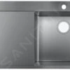Hansgrohe Éviers - Évier à Encastrer S715-F450, Inox 43306800 -Cuisine Articles Magasin 020f323243b709650c45f717