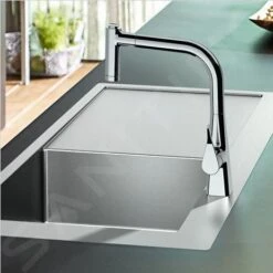 Hansgrohe Éviers - Évier à Encastrer S717-F450, Inox 43307800 -Cuisine Articles Magasin 02e4e7ee207237c3ea046d40