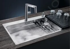 Blanco Etagon 700 - Évier 740x500 Mm Avec Commande Excentrique Et Rails, Inox 524274 -Cuisine Articles Magasin 032dc8fdae0d6956565ef56d