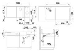 Blanco Axia III 6 - Évier En Silgranit 1000x510 Mm, Avec Commande De Vidage Et Accessoires, InFino, Aluminium 523474 7 Blanco Axia III 6 - Évier En Silgranit 1000x510 Mm, Avec Commande De Vidage Et Accessoires, InFino, Aluminium 523474 -Cuisine Articles Magasin 04ac4b4dfe9ce10b9eb12d3d