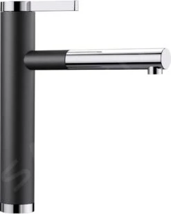 Blanco Linee S - Robinetterie D’évier Avec Douchette Extractible, Anthracite/chrome 518438