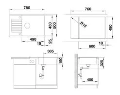 Blanco Zia XL 6 - Évier En Silgranit, 780x500 Mm, Gris 527397 -Cuisine Articles Magasin 09492f138119faba0001fbf1