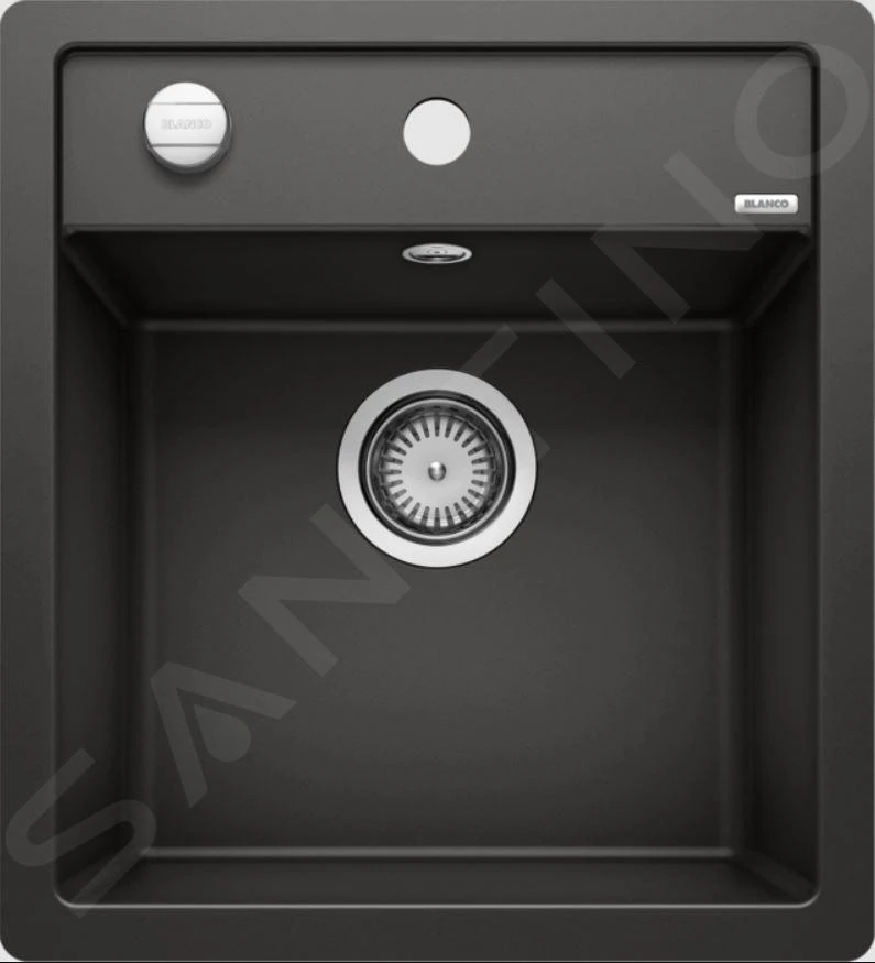 Blanco Dalago 45 - Évier En Silgranit, 455x500 Mm, Avec Commande De Vidage, Noir 525870 3 Blanco Dalago 45 - Évier En Silgranit, 455x500 Mm, Avec Commande De Vidage, Noir 525870