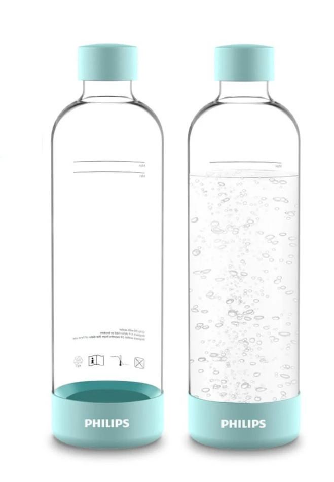 Philips GoZero - Bouteille De Machine à Soda 2 Pièces, Volume 1 L, Plastique/vert Menthe ADD911MT/10 3 Philips GoZero - Bouteille De Machine à Soda 2 Pièces, Volume 1 L, Plastique/vert Menthe ADD911MT/10