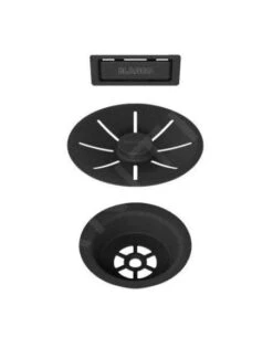 Blanco Accessoires - Garniture De Vidage C-overflow, BlackEdition, Noir Mat 239975