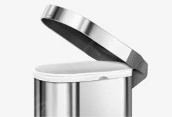 Simplehuman Poubelles - Poubelle 45 L Slim, Inox Brossé CW2044 -Cuisine Articles Magasin 0ae40268a1388d366df97fff