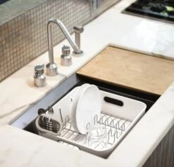 Simplehuman Accessoires De Cuisine - Égouttoir 370x326x172 Mm, Blanc KT1104 -Cuisine Articles Magasin 0e005b344760feaf6b6e63b8