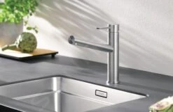 Blanco Ambis - Mitigeur D’évier, Acier Brossé 523118 -Cuisine Articles Magasin 0e6d93b8d93d9bcf10ee0a7b