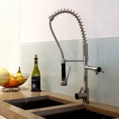Steinberg 100 - Mitigeur D&apos;évier Avec Bras Et Une Douche Flexibles, Chrome 100 1480 -Cuisine Articles Magasin 1074c14a313c7646ad469059