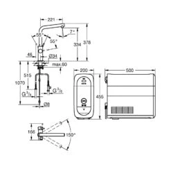 Grohe Blue Home - Mitigeur D&apos;évier Avec Unité Réfrigérante Et Filtration, Warm Sunset Brossé 31454DL1 -Cuisine Articles Magasin 114d238bf94df72947c4a5c5