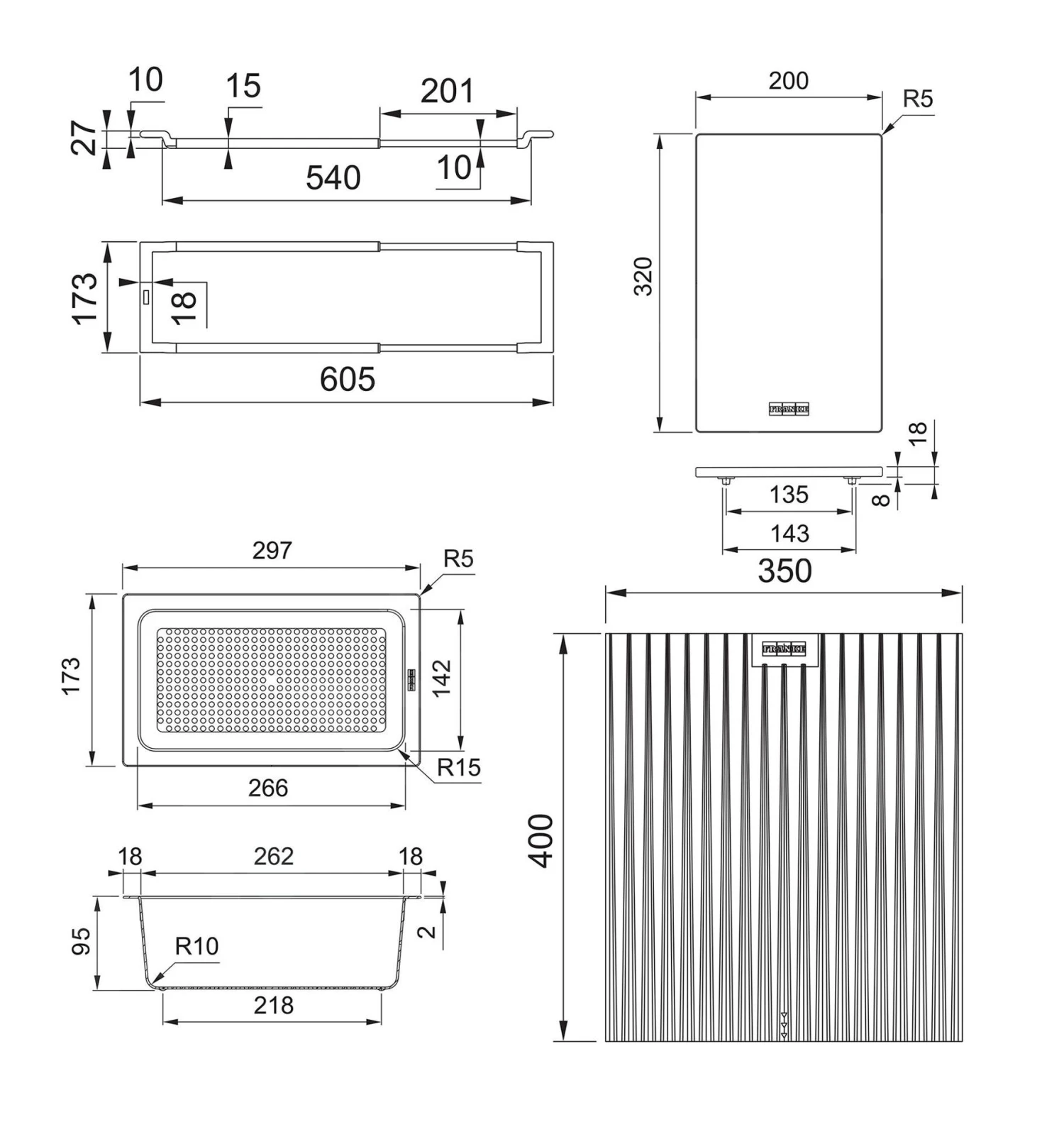 Franke Accessoires - Ensemble ALL-IN 3, Ensemble De 4 Accessoires D'évier 112.0655.483 4 Franke Accessoires - Ensemble ALL-IN 3, Ensemble De 4 Accessoires D'évier 112.0655.483 – Image 2