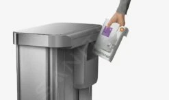 Simplehuman Poubelles - Poubelle De Tri Sélectif, Poche Pour Sacs, 58 L, Inox Brossé CW2025 -Cuisine Articles Magasin 124411716c9ceed165a9061e