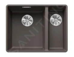 Blanco Subline 340/160 - Évier En Silgranit, 552x427 Mm, évier à Gauche, InFino, Gris 527344