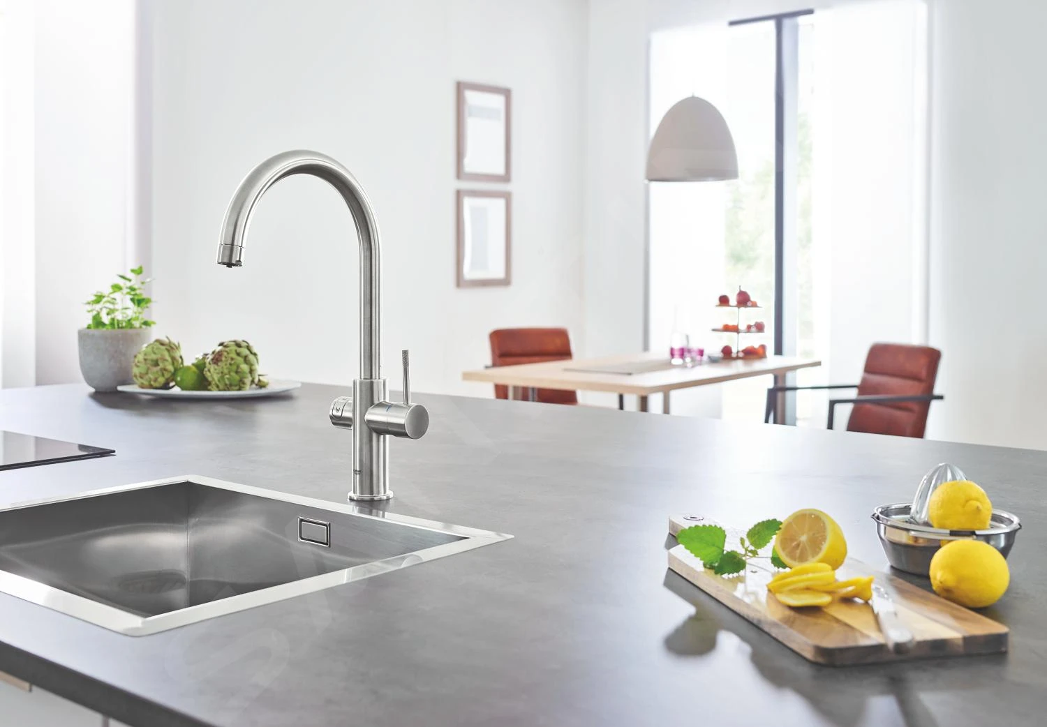Grohe Blue Home - Mitigeur D’évier, Avec Unité Réfrigérante Et Filtration, Supersteel 31455DC1 13 Grohe Blue Home - Mitigeur D’évier, Avec Unité Réfrigérante Et Filtration, Supersteel 31455DC1 – Image 11