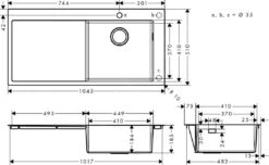 Hansgrohe Éviers - Évier à Encastrer S715-F450, Inox 43306800 8 Hansgrohe Éviers - Évier à Encastrer S715-F450, Inox 43306800 -Cuisine Articles Magasin 14fca81f00be6493cd9333f9