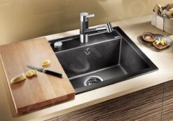 Blanco Dalago 5 - Évier En Silgranit, 515x510 Mm, Avec Commande De Vidage, Noir 525871 -Cuisine Articles Magasin 160817834e009e1c00999b4b