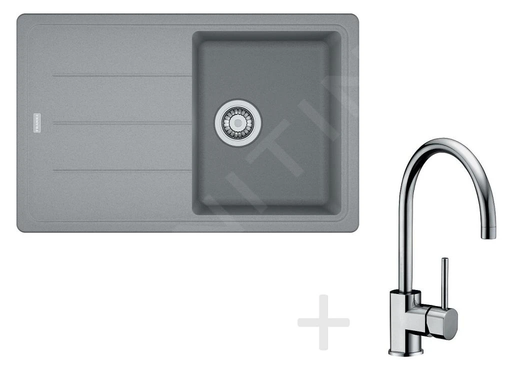 Franke Colonnes - Set De Cuisine G56, évier En Granit BFG 611-78, Pierre Gris + Robinet FC 650, Chrome 114.0323.879 3 Franke Colonnes - Set De Cuisine G56, évier En Granit BFG 611-78, Pierre Gris + Robinet FC 650, Chrome 114.0323.879
