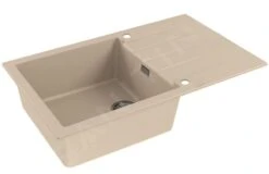 Alveus Cadit - Évier De Granit 860x500 Mm, Avec Commande De Vidage, Terra 1132028 -Cuisine Articles Magasin 17889a340631691151d12a5a