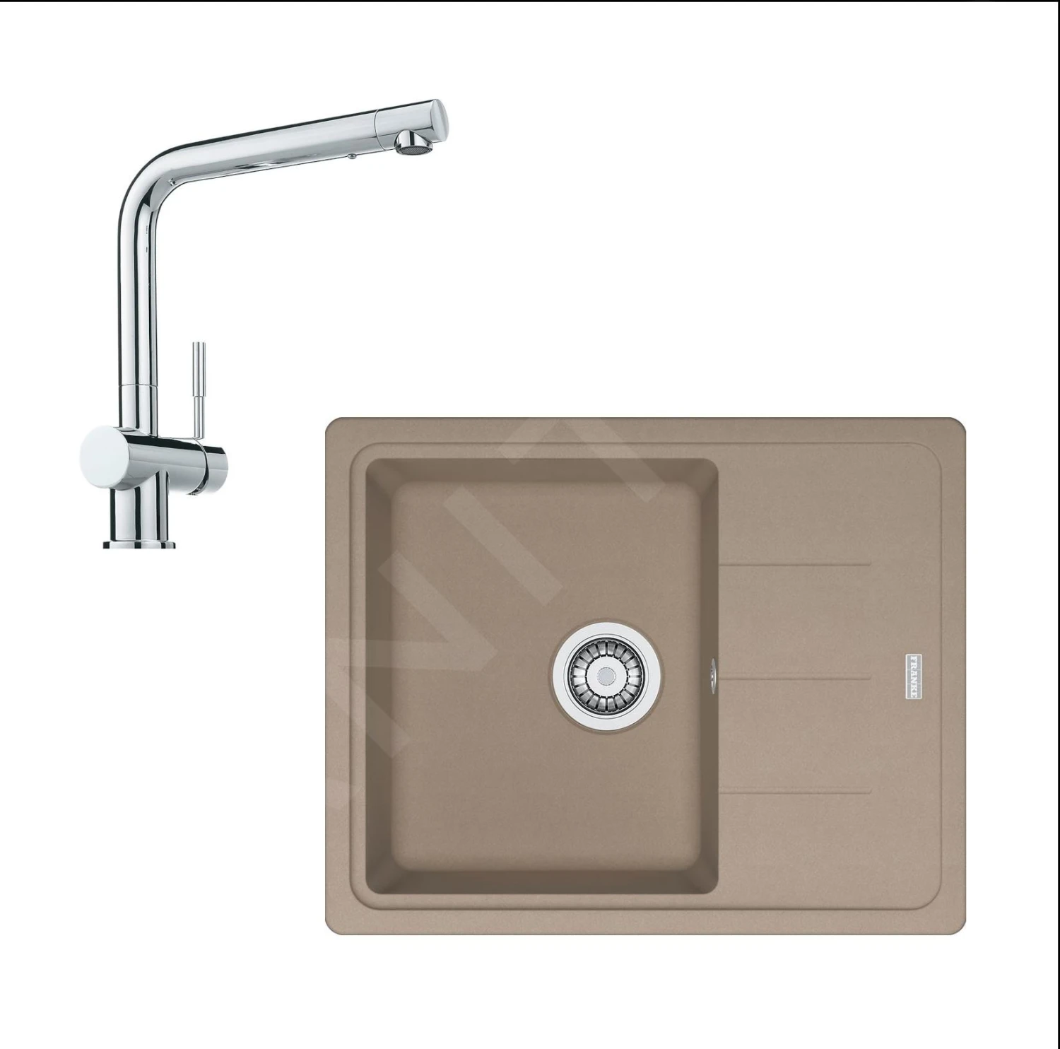 Franke Colonnes - Ensemble De Cuisine G95, évier En Fragranit BFG 611-62 Et Mitigeur Samoa, Cachemire / Chrome 114.0510.399 3 Franke Colonnes - Ensemble De Cuisine G95, évier En Fragranit BFG 611-62 Et Mitigeur Samoa, Cachemire / Chrome 114.0510.399