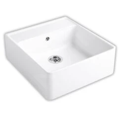 Villeroy & Boch Éviers - Évier En Céramique 63x60 Cm, CeramicPlus, Stone White 632061RW