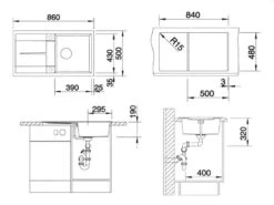 Blanco Metra 5 - Évier En Silgranit, 860x500 Mm, Aluminium 513204 6 Blanco Metra 5 - Évier En Silgranit, 860x500 Mm, Aluminium 513204 -Cuisine Articles Magasin 197331c415f91c8c7083c465