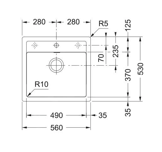 Franke Sirius - Évier En Tectonite SID 610, 560x530 Mm, Blanc 114.0284.165 4 Franke Sirius - Évier En Tectonite SID 610, 560x530 Mm, Blanc 114.0284.165 – Image 2
