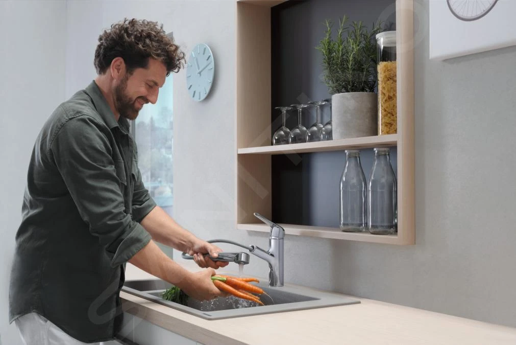 Hansgrohe Focus M42 - Mitigeur D’évier M427-H150 Avec Douchette Extractible, Chrome 71814000 7 Hansgrohe Focus M42 - Mitigeur D’évier M427-H150 Avec Douchette Extractible, Chrome 71814000 – Image 5