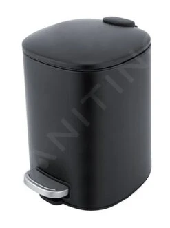 Nimco Poubelles - Poubelle, 5 L, Noir Mat KOS 9005-90