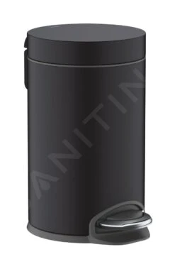 Hansgrohe AddStoris - Poubelle 3 L, Soft Close, Noir Mat 41775670