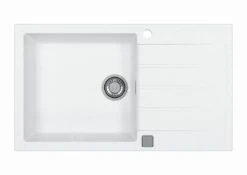 Alveus Cadit - Évier En Granit 860x500 Mm, Avec Commande De Vidage, Arctique 1132027