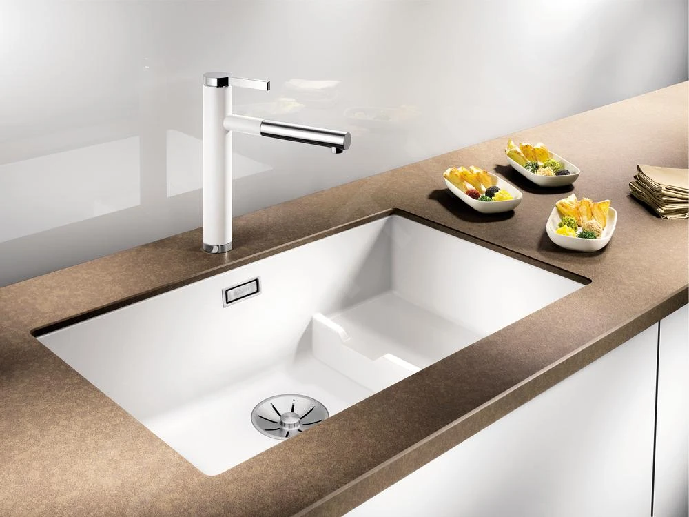 Blanco Linee S - Robinetterie D’évier Avec Douchette Extractible, Blanc/chrome 518441 5 Blanco Linee S - Robinetterie D’évier Avec Douchette Extractible, Blanc/chrome 518441 – Image 3