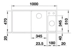 Blanco Axia III 6 - Évier En Silgranit 1000x510 Mm, Avec Commande De Vidage Et Accessoires, Noir 525850 -Cuisine Articles Magasin 2013b9fdc9661b0dc0f4e491 1