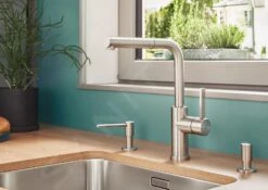 Blanco Lanora S-F - Mitigeur D&apos;évier Avec Bec Extractible, Sous Fenêtre, Inox Brossé 526180 -Cuisine Articles Magasin 2041a9de8d0f55f81505d580