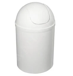 Aqualine Accessoires - Poubelle Rabattable 5 L, Blanc Plastique 20309