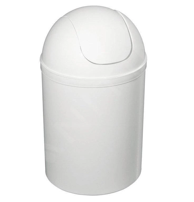 Aqualine Accessoires - Poubelle Rabattable 5 L, Blanc Plastique 20309