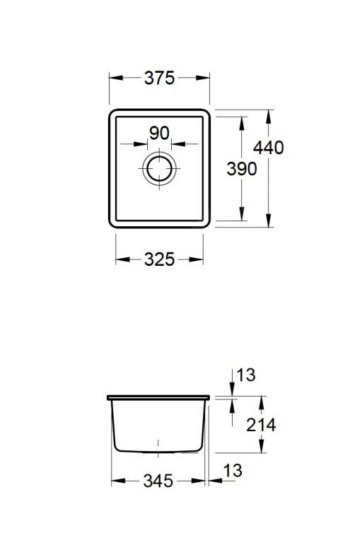 Villeroy & Boch Subway 45 - Évier En Céramique 38x44 Cm, CeramicPlus, Stone White 332401RW 4 Villeroy & Boch Subway 45 - Évier En Céramique 38x44 Cm, CeramicPlus, Stone White 332401RW – Image 2
