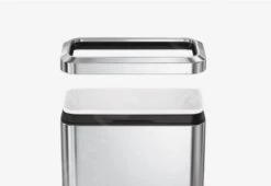 Simplehuman Poubelles - Poubelle Ouverte De Tri Sélectif 20 L, Inox Brossé CW1470 -Cuisine Articles Magasin 21c487b39ef85a54118ded28