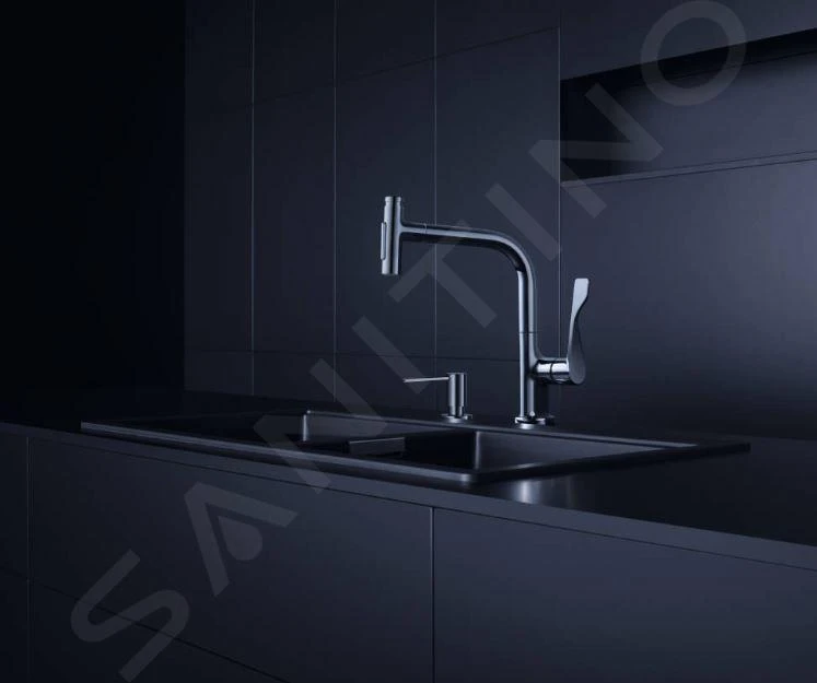 Axor Uno - Distributeur De Savon Liquide, 500 Ml, Chrome 42818000 6 Axor Uno - Distributeur De Savon Liquide, 500 Ml, Chrome 42818000 – Image 4