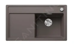 Blanco Zenar 45 - Évier En Silgranit, 848x498 Mm, Avec Commande De Vidage, InFino, Gris 527363