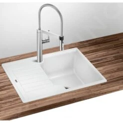 Blanco Zia 40 - Évier En Silgranit, 615x500 Mm, Blanc 516922 -Cuisine Articles Magasin 24537b43da490ddad95e2602