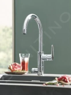Grohe Blue Pure - Mitigeur D’évier BauCurve Avec Filtration UltraSafe, Chrome 30386000 -Cuisine Articles Magasin 2579564680661fa500efa1d0