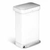 Simplehuman Poubelles - Poubelle Avec Poche Pour Sacs, 45 L, Blanc CW2027 -Cuisine Articles Magasin 259e3e76c63e1b16f1d325ff