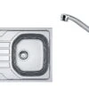Franke Colonnes - Ensemble N74, évier Inox OLN 611-79 Et Robinetterie FB 250.031, Inox/chrome 101.0618.829