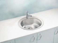 Alveus Form - Évier, Diamètre 510 Mm, Inox 1116756 -Cuisine Articles Magasin 2a314ee713f8351985647e54