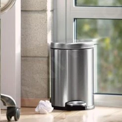 Simplehuman Poubelles - Poubelle 4,5 L, Inox Brossé CW1852CB -Cuisine Articles Magasin 2b18233850ca4d615f4481a9