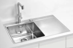 Alveus Pure - Évier 790x525 Mm, Avec Commande De Vidage, Gauche, Inox 1103610 -Cuisine Articles Magasin 2d25e863c07490463eaf11ab