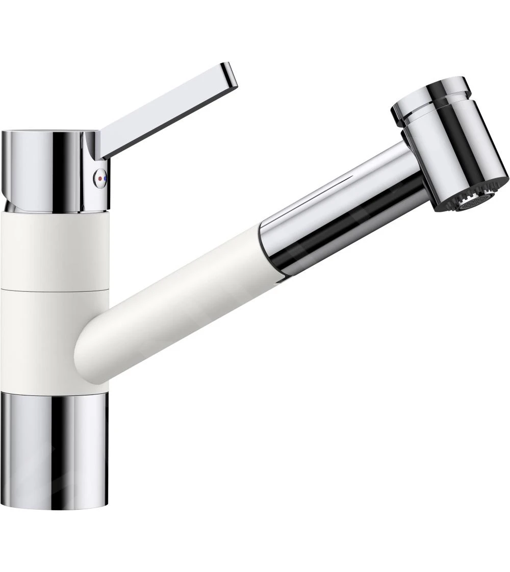 Blanco Tivo S - Robinetterie D’évier Avec Douchette Extractible, Blanc/chrome 517613 3 Blanco Tivo S - Robinetterie D’évier Avec Douchette Extractible, Blanc/chrome 517613