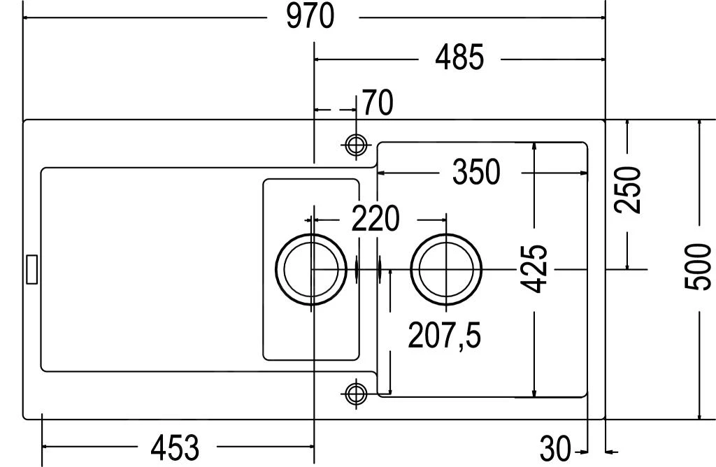 Franke Maris - Évier En Fragranit MRG 651, 970x500 Mm, Pierre Grise 114.0120.253 5 Franke Maris - Évier En Fragranit MRG 651, 970x500 Mm, Pierre Grise 114.0120.253 – Image 3