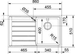 Franke Neptune Plus - Évier En Inox NPX 611/2, 860x510 Mm 101.0068.368 6 Franke Neptune Plus - Évier En Inox NPX 611/2, 860x510 Mm 101.0068.368 -Cuisine Articles Magasin 30c6586823bd48b9f83a222d